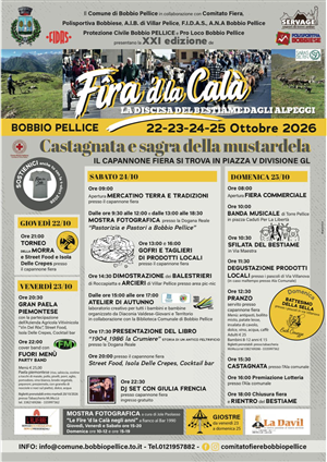 FIRA 'D LA CALA' Castagnata e Sagra della mustardela